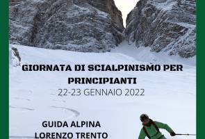 Giornate di scialpinismo per principianti, con la guida alpina Lorenzo Trento