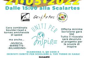 Scalartes, Asd Vertical Park, Asd Colle Salario uniti per Inspire!