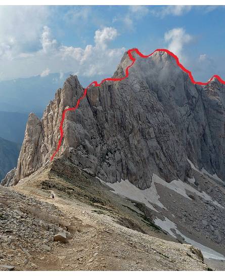 TRAVERSATA DELLE CRESTE DEL CORNO PICCOLO