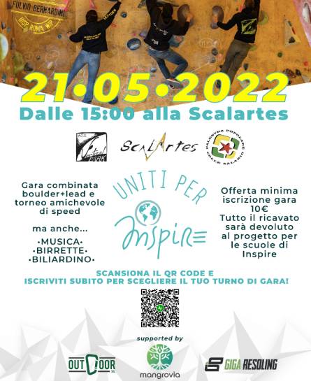 Scalartes, Asd Vertical Park, Asd Colle Salario uniti per Inspire!