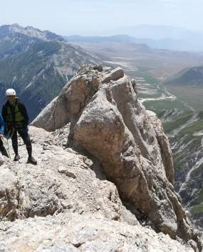 Traversata delle 4 vette, sul Corno Grande con la guida alpina Lorenzo Trento