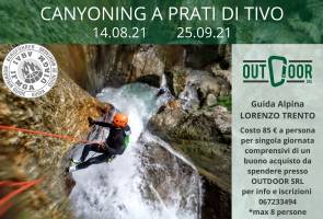 Canyoning tra le cascate del Gran Sasso, con la guida alpina Lorenzo Trento