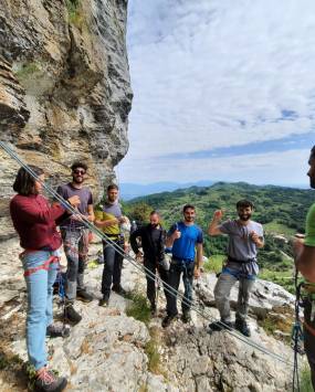 Corso base di arrampicata su roccia, con la guida alpina Lorenzo Trento 