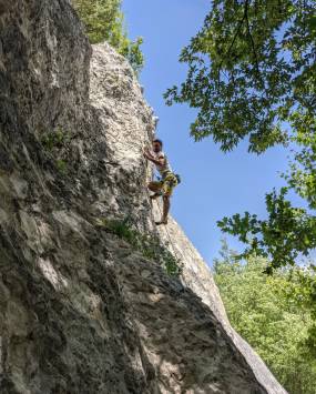 Corso base di arrampicata su roccia, con la guida alpina Lorenzo Trento 