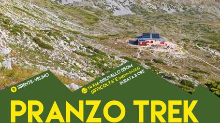 Pranzo Trek in Abruzzo al rifugio Vincenzo Sebastiani con STELLA POLARE TREK