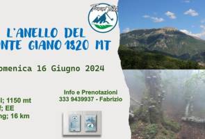 Il Monte Giano 1820 MT con TUARANTREKK Il Monte Giano 1820 MT con TUARANTREKK