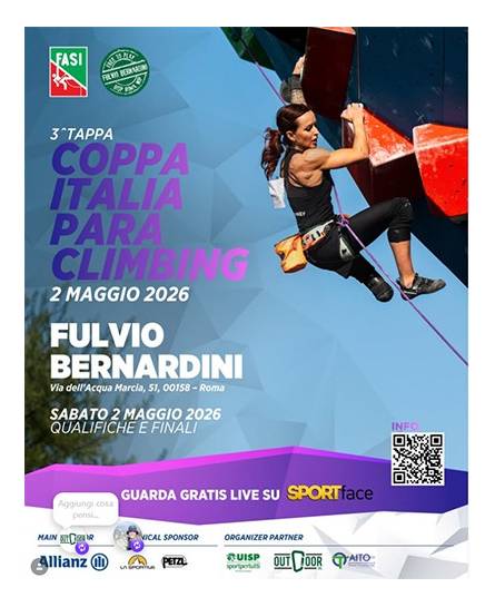 3° Tappa Coppa Italia Para Climbing