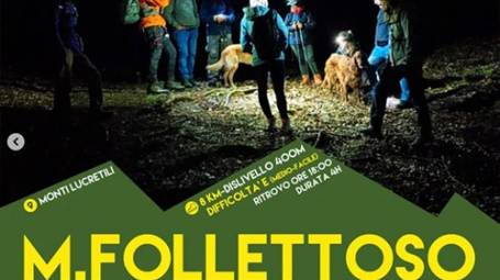 Monte Follettoso in notturna,il bosco dei folletti ad Halloween.
