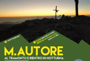 Monte Autore al tramonto e rientro in notturna con Stella Polare Trek