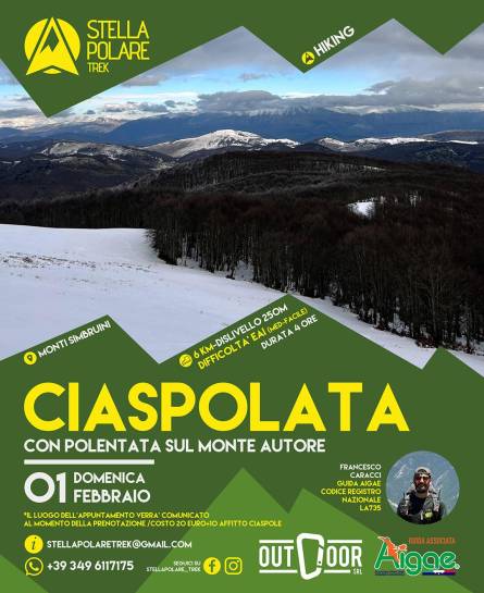 Ciaspolata con polentata sul Monte Autore