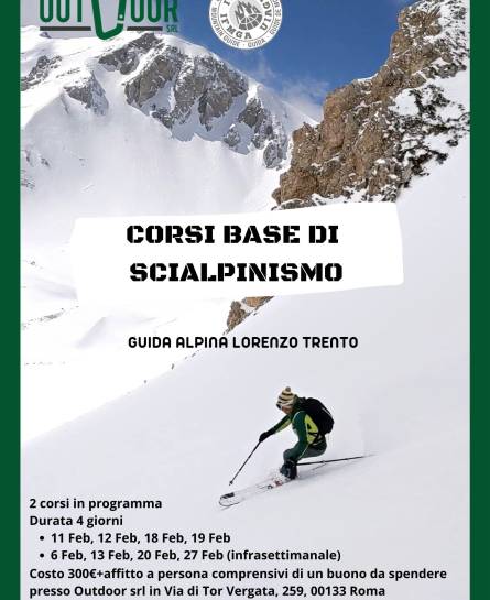 Corso base di scialpinismo con la guida alpina Lorenzo Trento