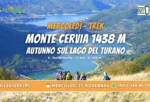 Monte Cervia 1436: l'autunno sul Lago del Turano con Trek Mood Monte Cervia 1436: l'autunno sul Lago del Turano con Trek Mood