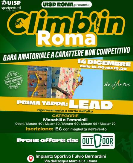 Climb'in Roma Gara amatoriale a Scalartes