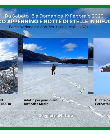 Bianco Appennino e notti di stelle in rifugio con Strike Adventure