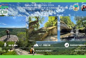 LA PIRAMIDE ETRUSCA E LE CASCATE DI CHIA, con Strike Adventure LA PIRAMIDE ETRUSCA E LE CASCATE DI CHIA, con Strike Adventure