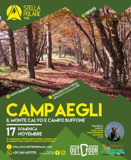 Campaegli, il Monte Calvo e Campo Buffone con Stella Polare Trek
