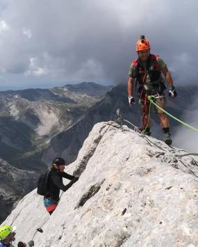 Vie Ferrate sul Gran Sasso, attività proposta dalla guida alpina Lorenzo Trento