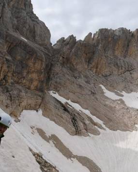 Traversata delle 4 vette, sul Corno Grande con la guida alpina Lorenzo Trento
