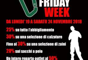 Black Friday Week! dal 19 a 24 novembre