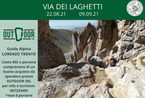 La via dei laghetti, salita del Monte Prena con la guida alpina Lorenzo Trento