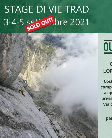 Stage di vie tradizionali, tre giorni con la guida alpina Lorenzo Trento