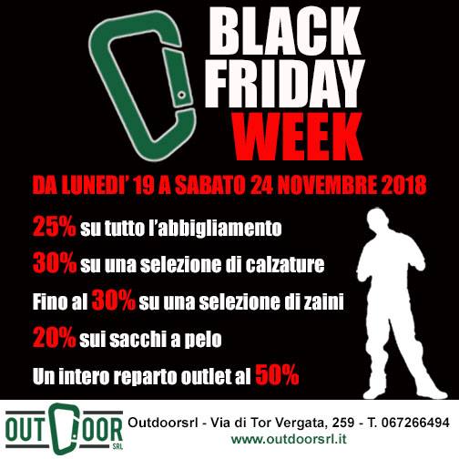 Black Friday Week! dal 19 a 24 novembre