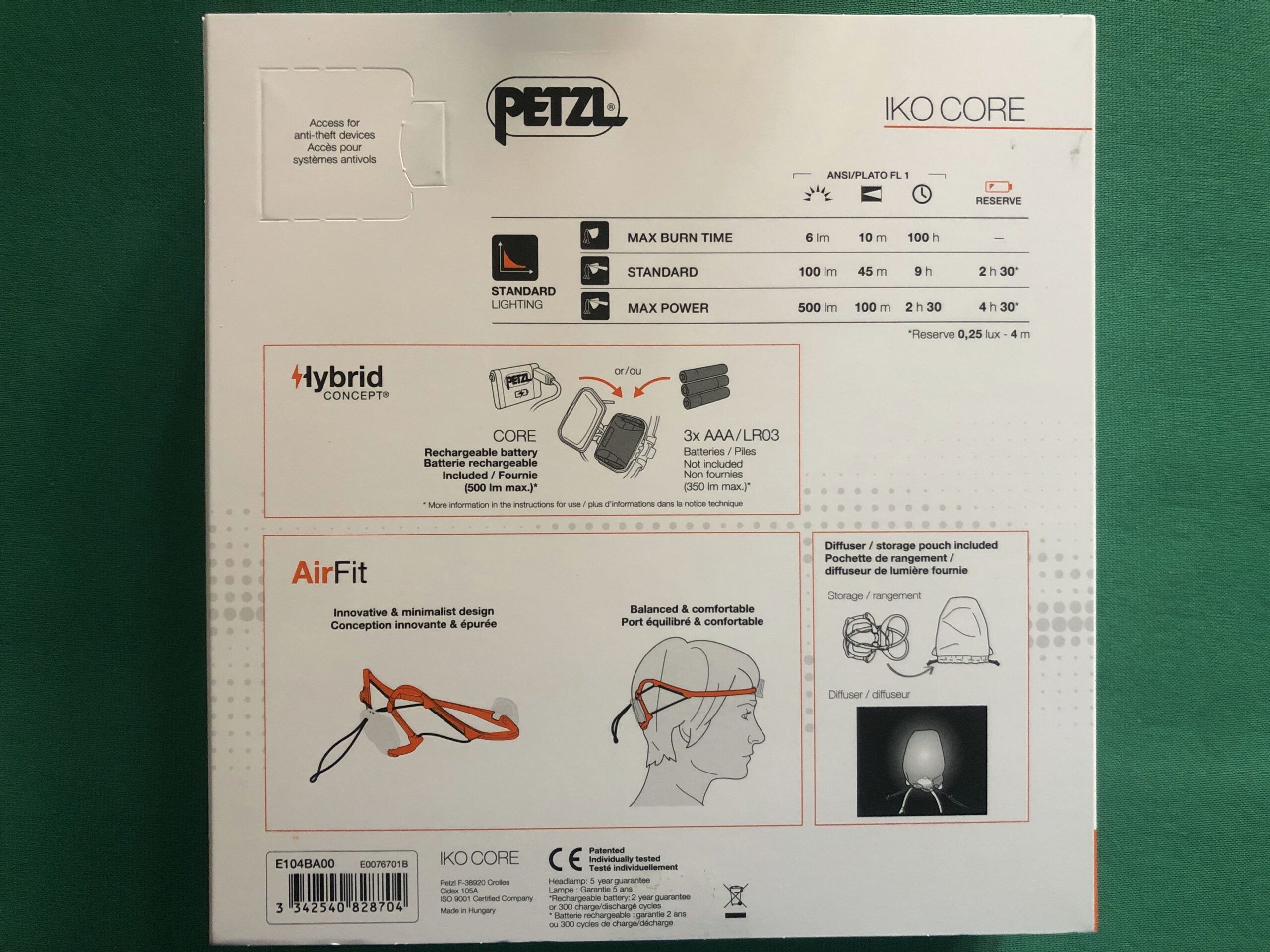 Iko Core Petzl lampada recensione omino si tiene su corda su falesia